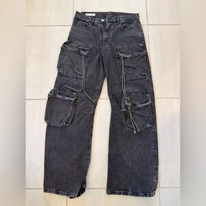 Zara Charcoal Denim Pants